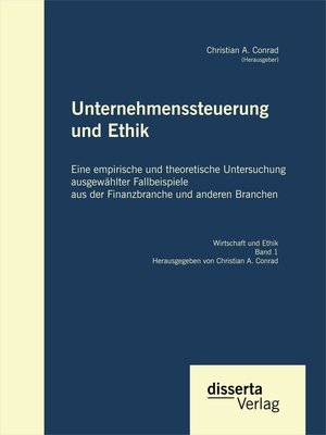 cover image of Unternehmenssteuerung und Ethik
